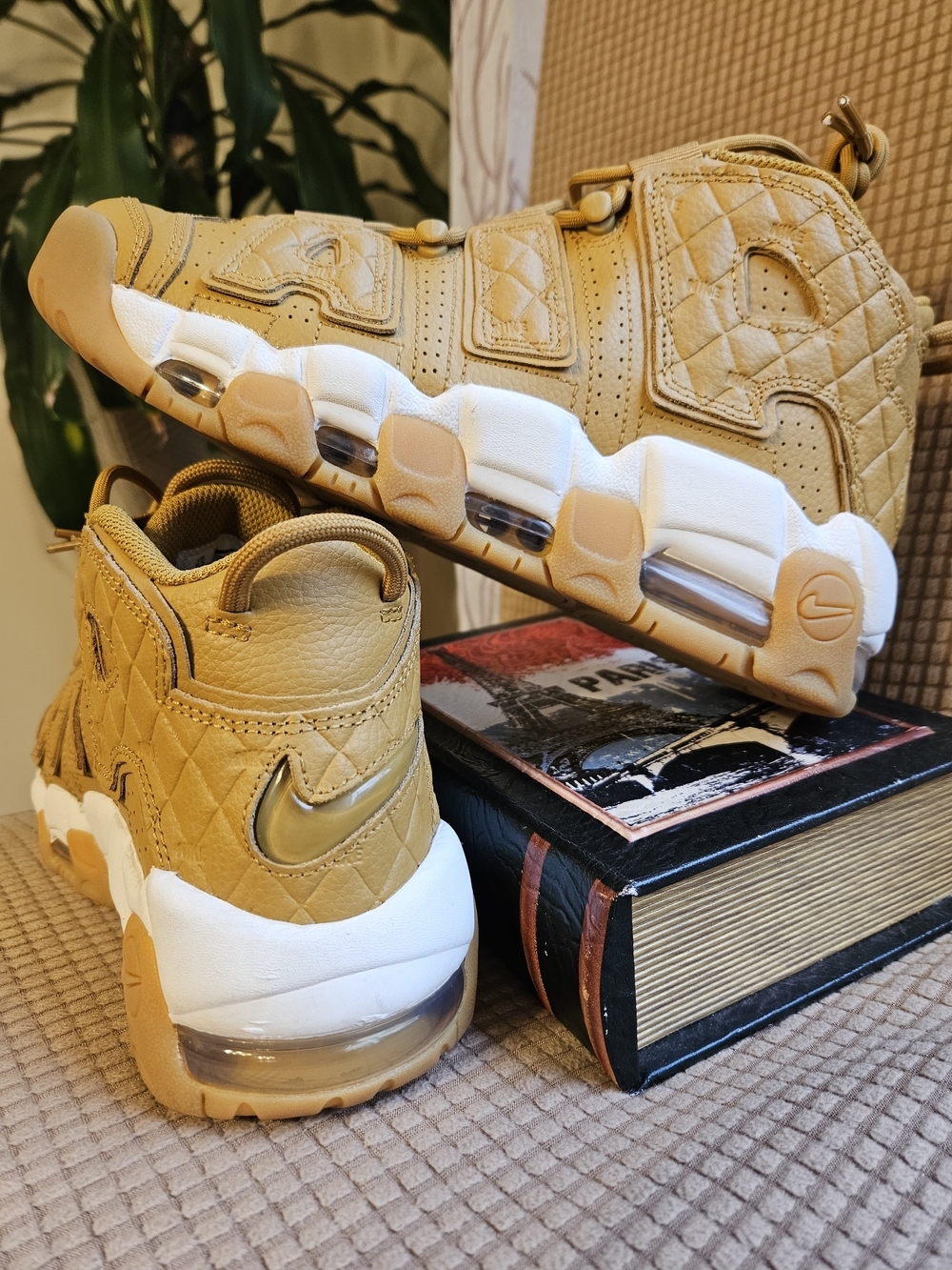 Nike Air More Uptempo Wheat Quilted (W) - Picture 7 of 16